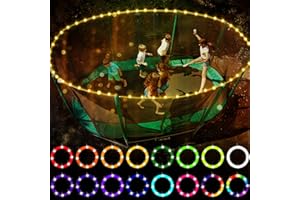 WAYBELIVE LED Trampoline Lights，remote control Trampoline Rim LED Light for 12Ft Trampoline, 16 color change by yourself, waterproof，Super Bright to Play at Night Outdoors, good gift for kids