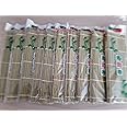LEQC 10pc Set bamboo Sushi Mat 9.5" X 9.5" Sushi Roller - Chef Grade Bamboo Sushi Rolling Mat - Premium Quality Sushi Mat Roller (green)
