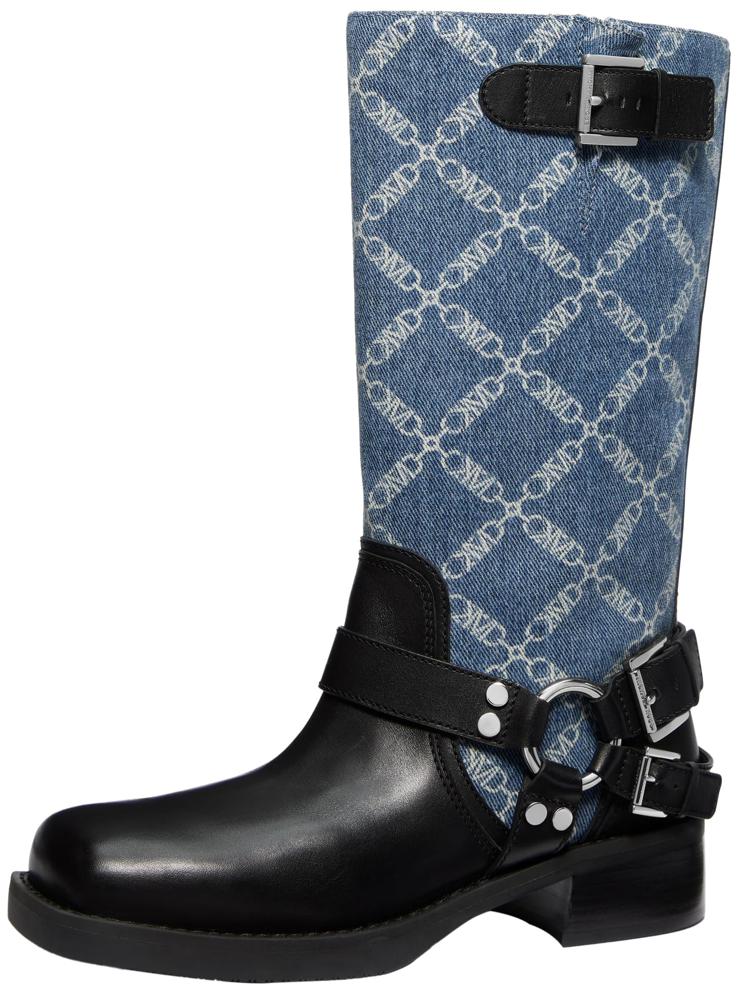 Michael Kors Women’s Crosby Moto Boot, Union Wash, 8
