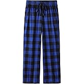 IHU Boys Pajama Pants Soft Kids Plaid Pj Bottom Lounge Pants Sleepwear with Drawsting & Pockets for Boys Girls Clothes