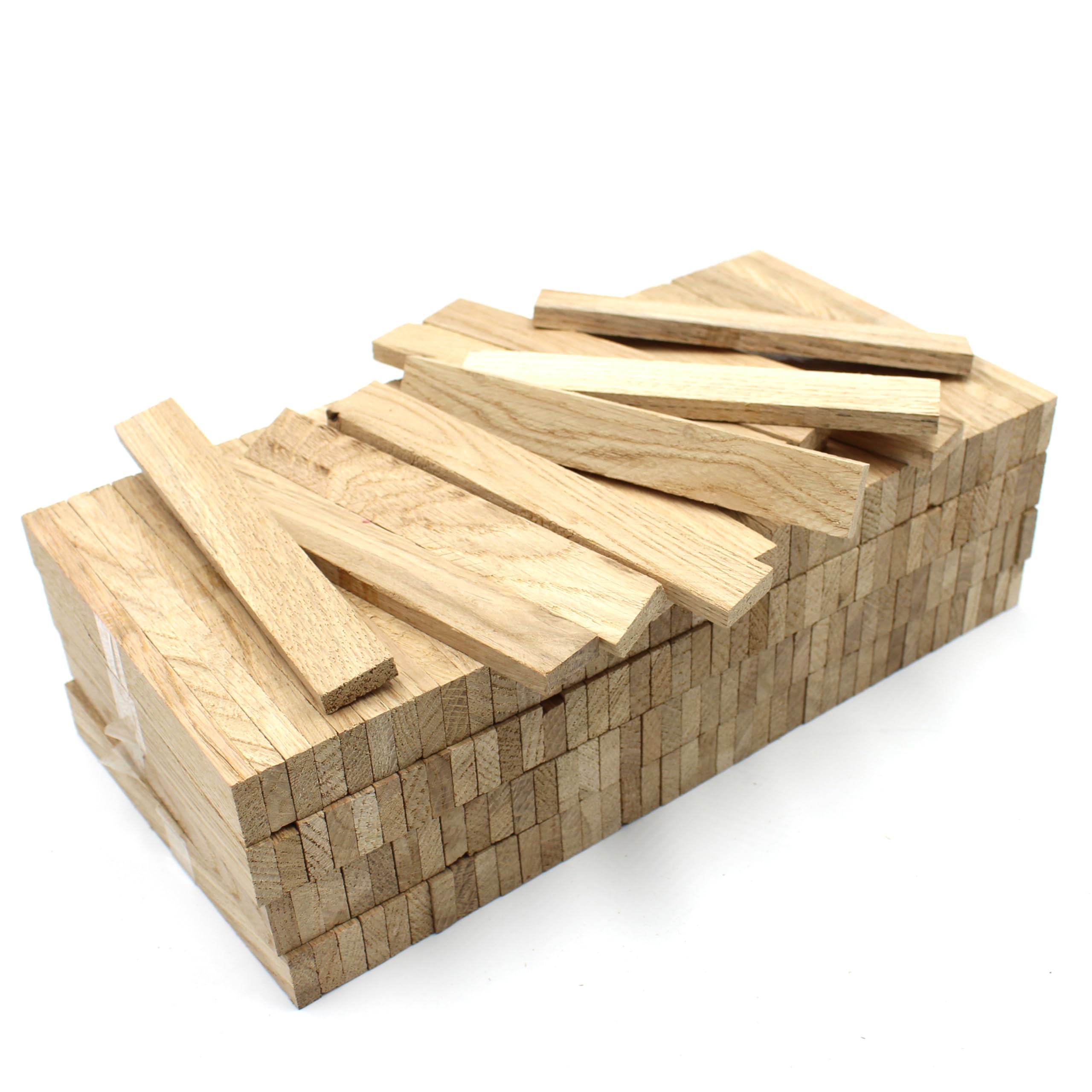 VmG-Store Oak Wood 80pcs Wooden Strips 22 x 8 x 160 mm, Craft Blocks for Crafts, Wall Cladding, Decorative Home Accessories