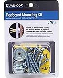 Steel/Plastic Pegboard Mounting & Spacer Kit for DuraBoard or 1/8 in. and 1/4 in. Pegboard, 15 Sets