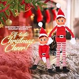 Elves Behavin Badly Christmas Elfette 12 Inch Plush Toy Red Long Legs view 4