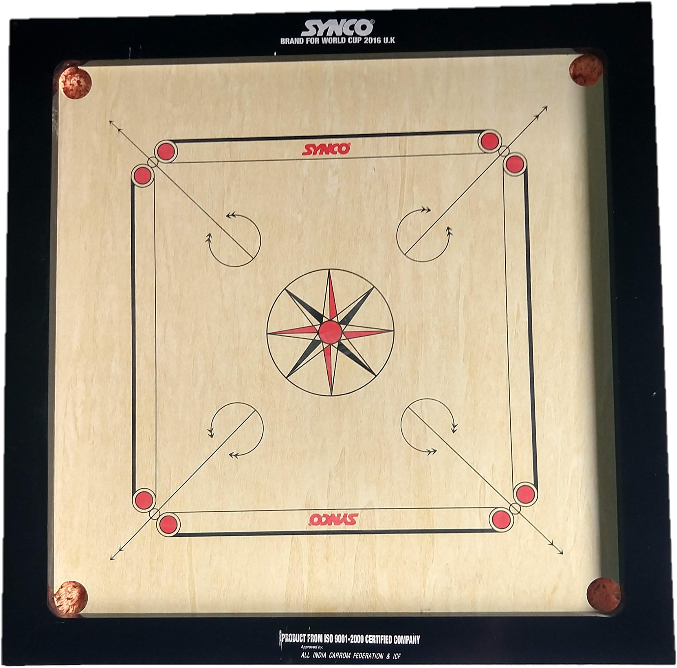 V3G TRADE SOLUTIONS Synco Carrom Board (6 mm)