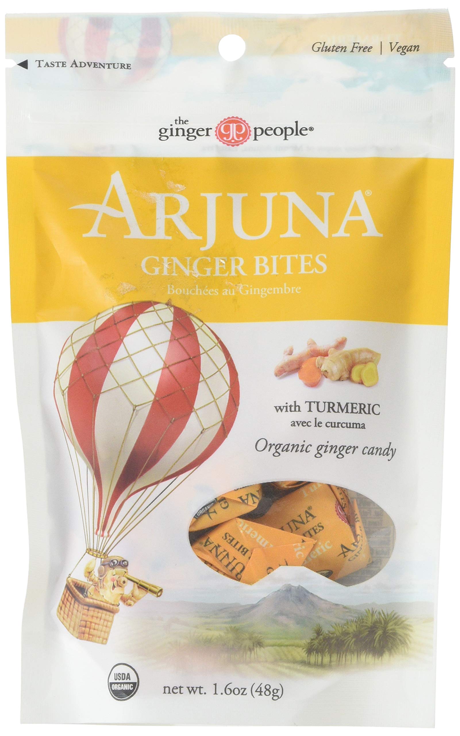 The Ginger People Arjuna Turmeric Ginger Bites, 48 g