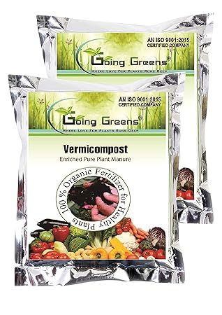 Going Greens Vermicompost - 100% Organic Fertilizer & Manure 9 Kgs