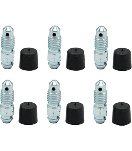 はに。 2012 Jeep Wrangler Brakes 4-Piece Brake Bleeder Screw Set - 1/4-28
