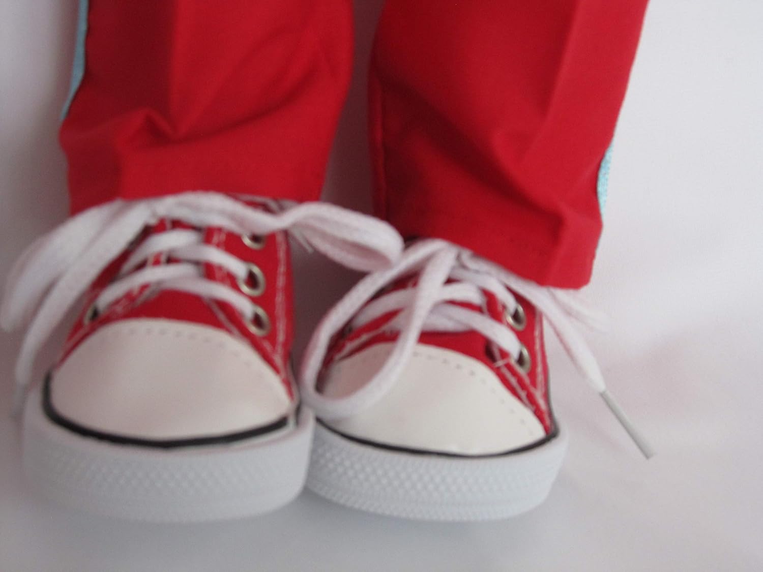 Rainbows' outfit with red trainers to fit 18" dolls like Designafriend, Sindy, Our Generation, AMG, Carly and Cayla - Image 5