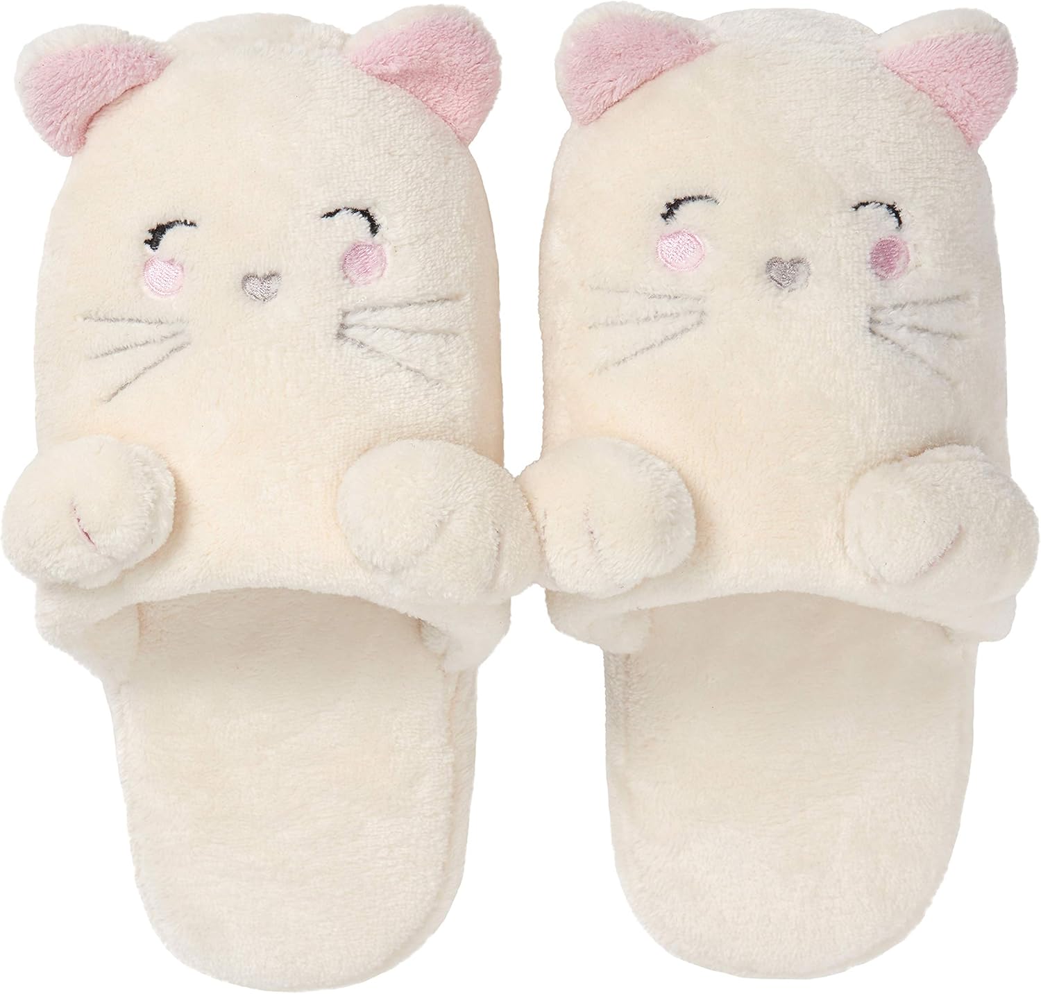 Sanfiago Fuzzy Cat Animal Slippers Adorable Kitty NonSlip Fluffy