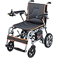 UJQNBM Only 33lb Lightweight Electric Wheelchairs for Adults, Foldable Power Wheelchair with One-Click Mute and SOS Alert Button, Motorized Wheelchair for Seniors, Airline Approved, Ships from USA