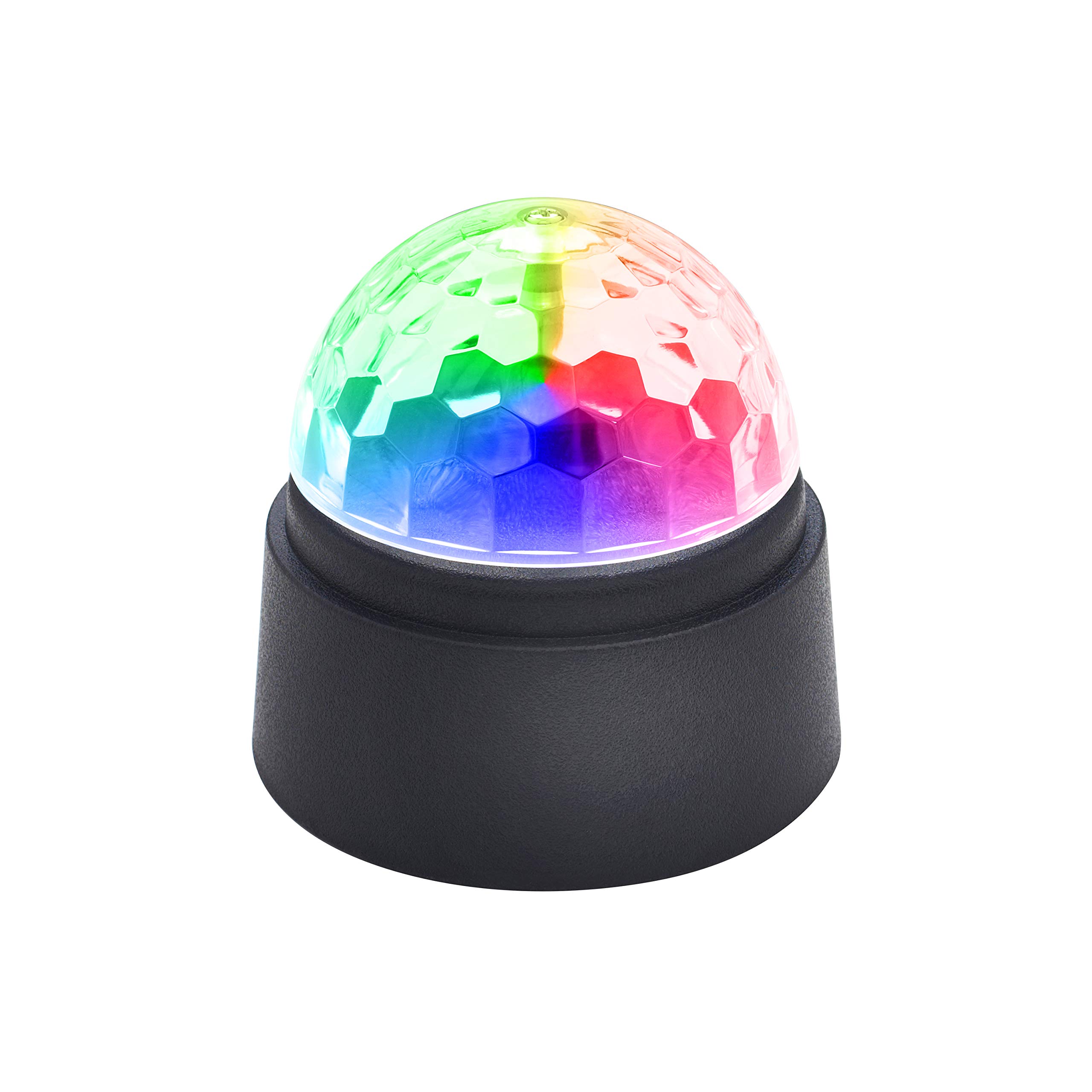 Global Gizmos 45390 Crystal Starball Disco Light / Mini Disco Lights / Battery Operated / Party Light For Kids Birthdays, Family Gatherings, & Christmas / 9cm x 9cm