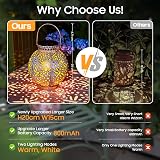 KOOPER Dragonfly Solar Lanterns, Vintage Garden Lights Outdoor Hanging view 7