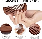 RustiK Labour/Birthing Comb Natural Pear Wood Acupressure Pain Relief view 3