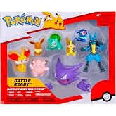 Pok&eacute;mon Battle Figure Multi-Pack Featuring Lucario, Eevee, Bulbasaur, Haunter, Fennekin, Clefairy, Morpeko, and Popplio