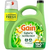 Gain, Liquid Laundry Fabric Softener, Laundry Conditioner, Long Lasting Scent, Softens, Freshness, Helps with Static &amp; Wrinkles, Original Scent, 140 fl oz (Packaging May Vary)