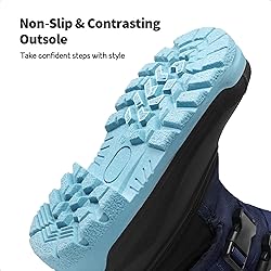 DREAM PAIRS Boys Snow Boots Bright Colored Outsole