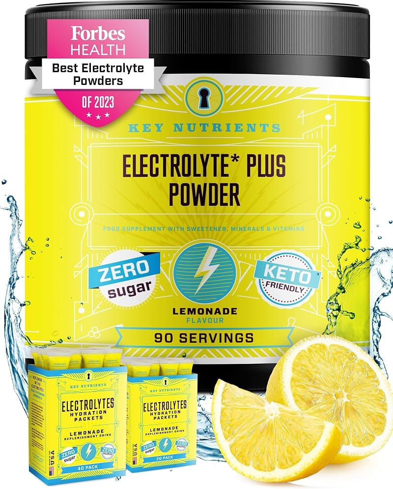 KEY NUTRIENTS Multivitamin Electrolytes Powder Lemonade 360g 90 Servings