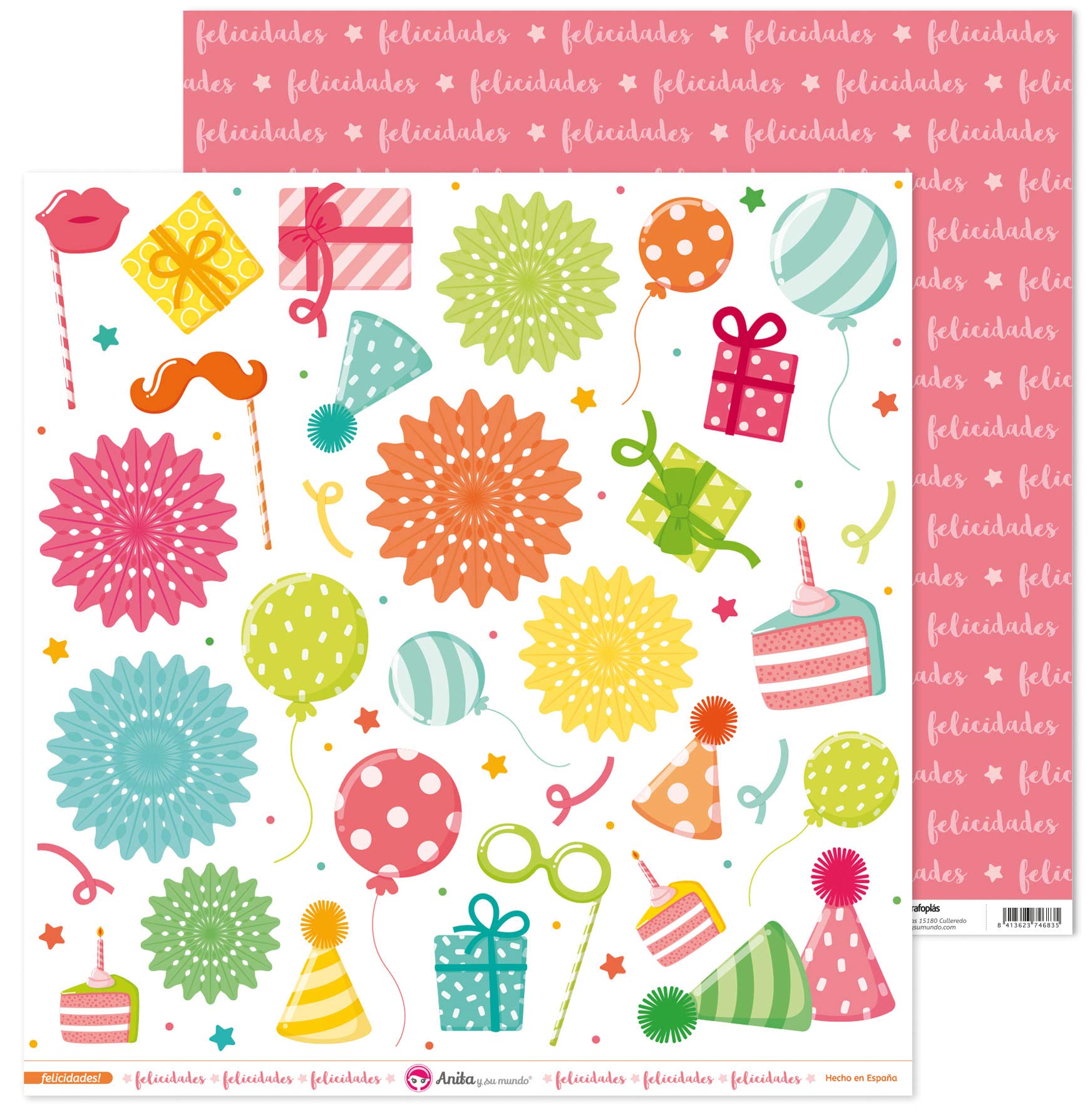 Anita and Su Mundo Collection Congratulations Scrapbooking Papers, Paper, Cutters, 12 x 12 Inches