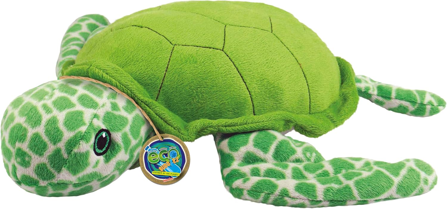 EcoBuddiez Sea Turtle Soft Toy, Small (20cm) Soft and Cuddly Plush