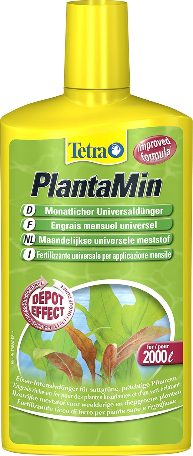 Tetra PlantaMin Universaldünger (flüssiger Eisen-Intensivdünger für prächtige und gesunde Wasserpflanzen, wirkt bis zu 4 Wochen)
