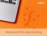 Nordik By Design Nordik Leather Desk Mat Cable Organizer Tangerine 89x43 cm view 5