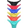 IKINGSKY Men's Cheeky Underwear Mens Pouch Bikini Panties Sexy Branzilian Back Briefs