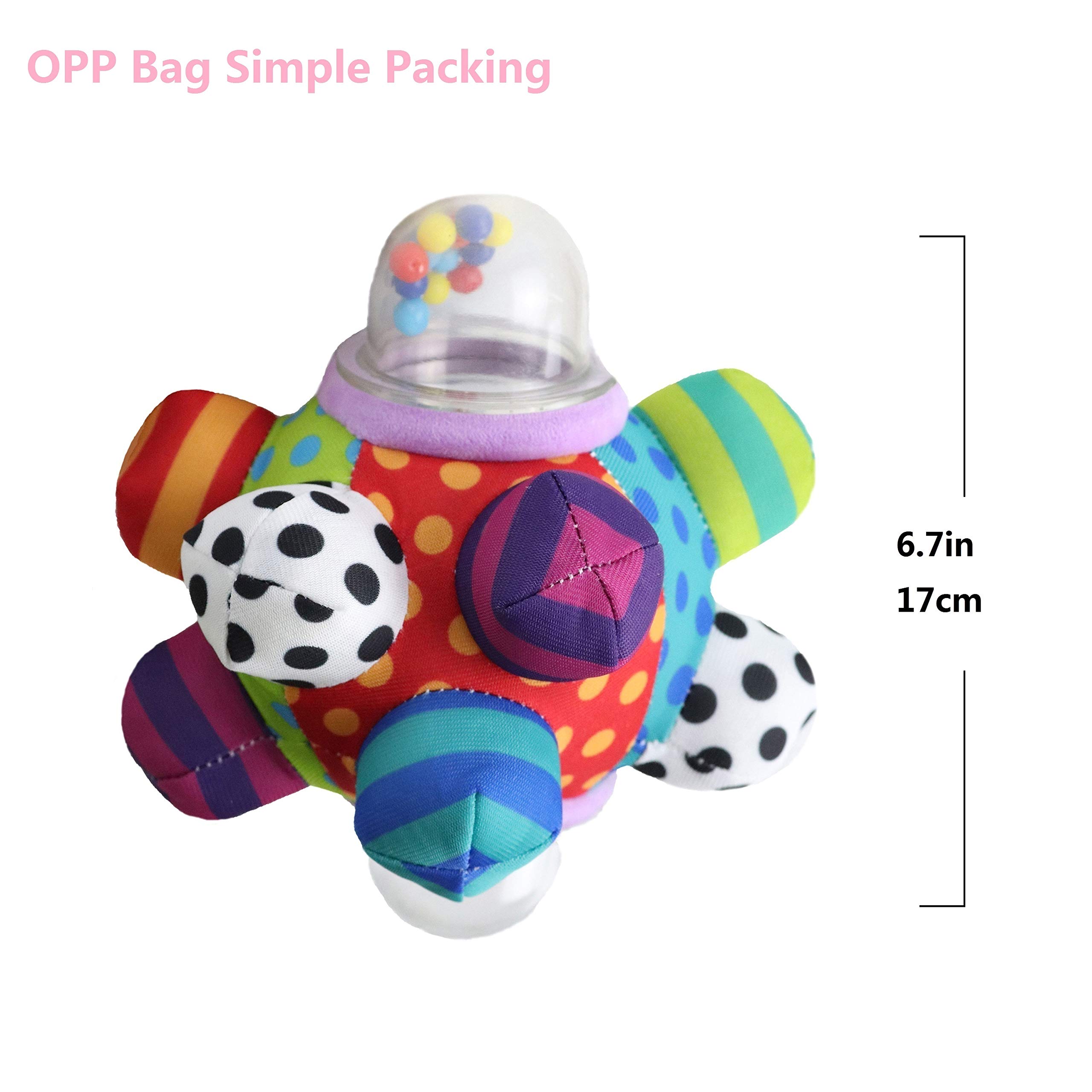 Developmental Bumpy Ball Toy, Newborn Baby Infant Toys 0-3 Months, Help Develop Motor Skills and Brain Nerves, Sensory Baby Toys 3-6 4 5 6 7 8 9 10 11 12 Months 6.7
