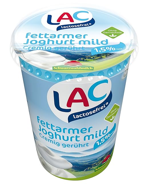 Schwarzwaldmilch LAC lactosefreier fettarmer Joghurt mild 1.5 %, 400 g