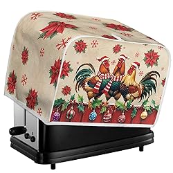Annejudy Christmas Rooster Print 2 Slice Toaster