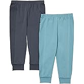 Hanes Baby-Boys Pure Comfort Baby French Terry Joggers, Baby Girl and Baby Boy Pants, 2-Pack