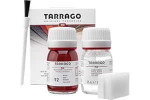 Tarrago Leather Dye Kit with Deglazer and Applicator - Restore & Recolor Shoes, Boots, Purses, Wallets, Jackets, and Furniture - Rich Pigment - 25mL
