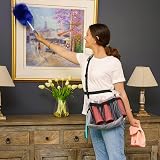 Jomewory Utility Tool Belt Pouch for Women Garden Cleaning Pockets Grey view 2