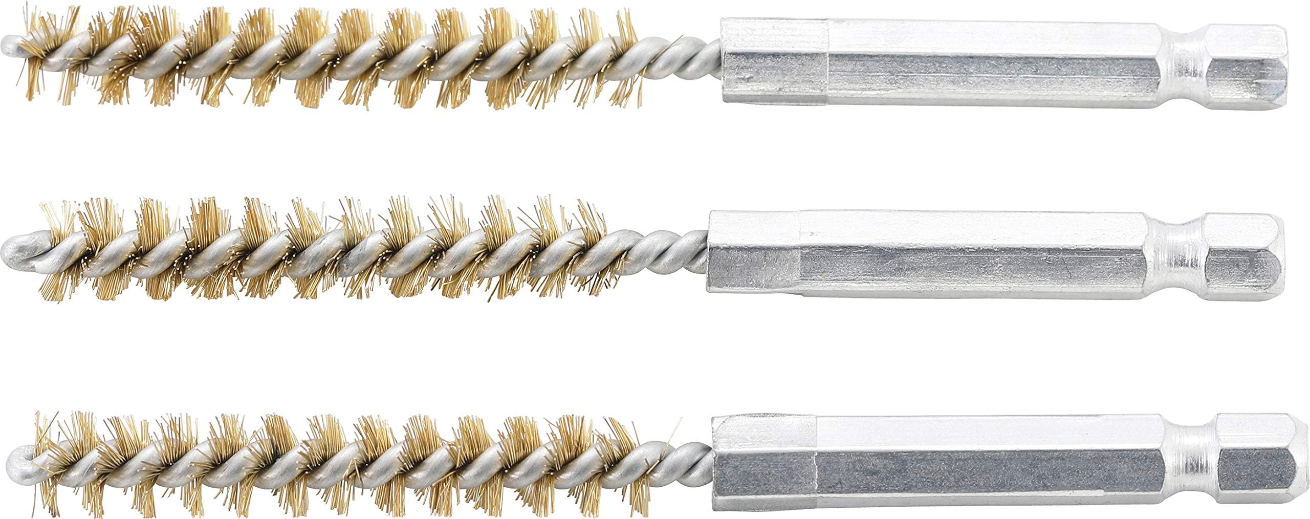 BGS 3078-8-M | Brass Brush | 8 mm | 6.3 mm (1/4") Drive | 3 pcs.