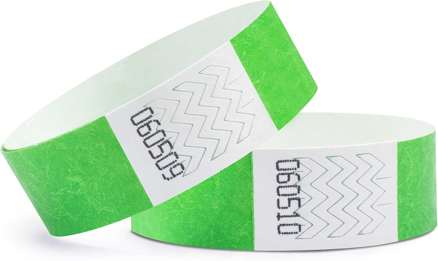 linie zwo ®, Pack of 1000 Wristbands 19 x 254 mm, Neon Green, 0.75 x 10 inches