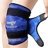 NEWGO Ice Pack for Knee Replacement Surgery, Reusable Gel Cold Pack Knee Ice Pack Wrap Around Entire Knee for Knee Injuries,