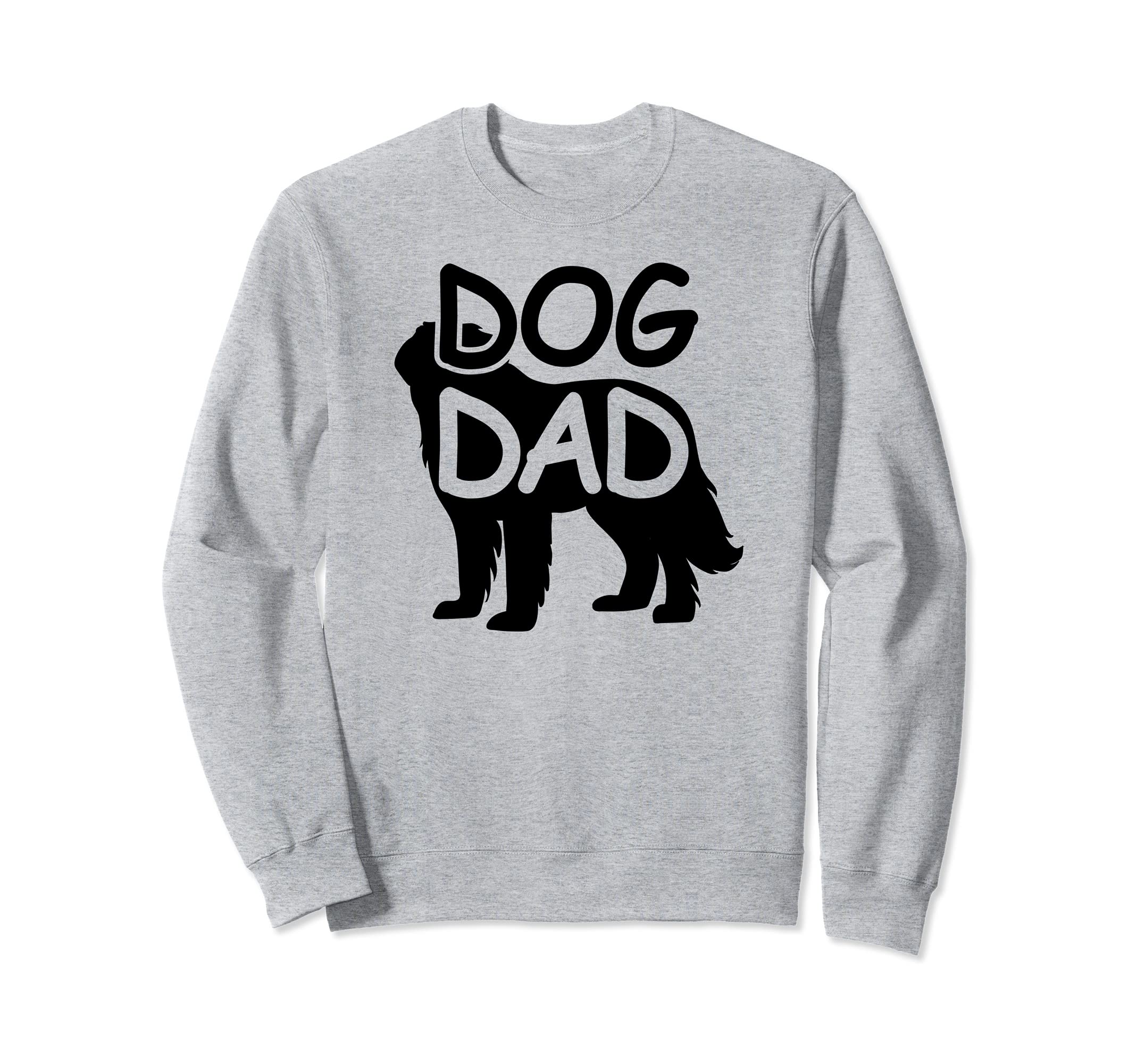 Best Dog Dad Men Doggy Bark Bone Fathers Day Boy Puppy Male Sweatshirt