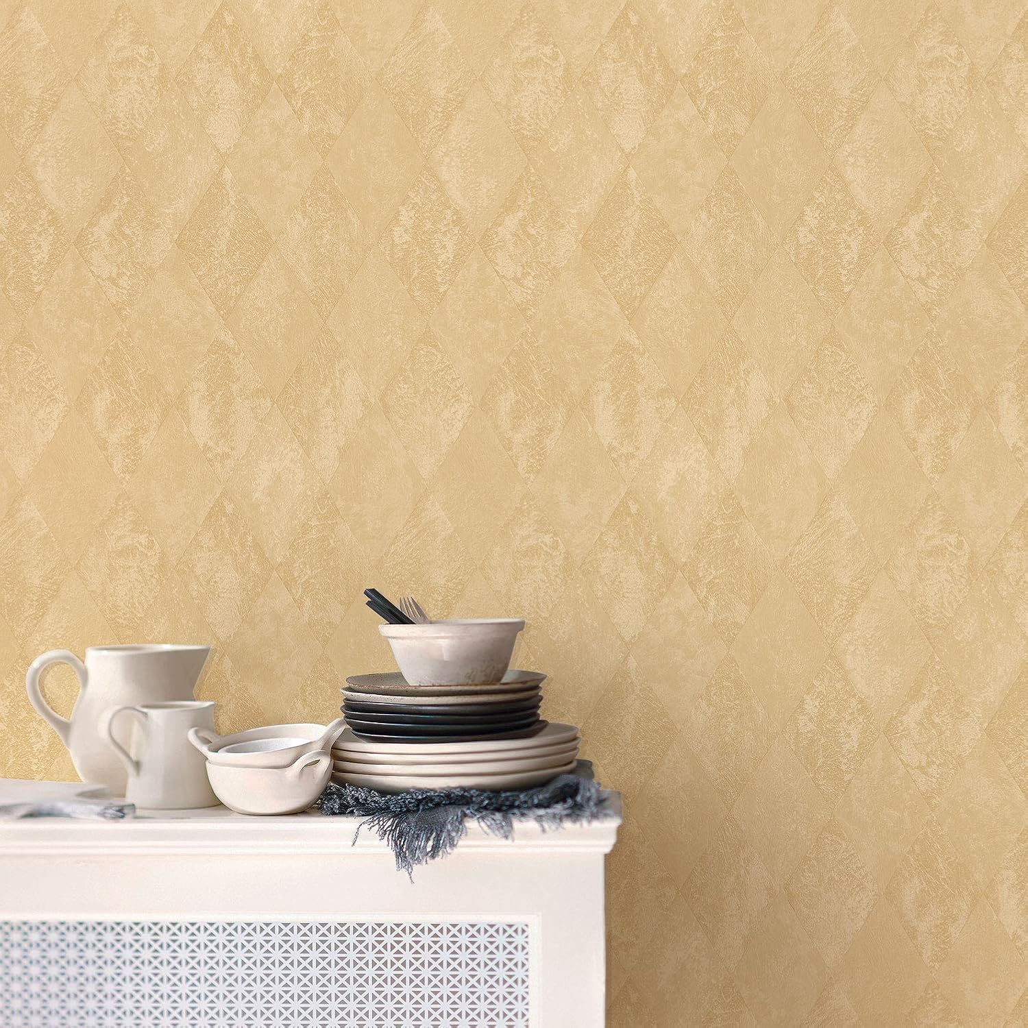 Galerie G67789 Ambiance, Oh Design Wallpaper, Ochre, 10m x 53cm - Image 3