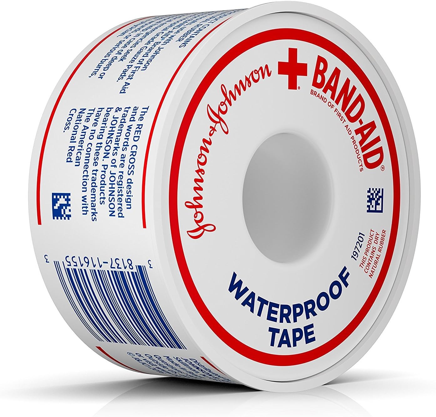 Johnson & Johnson First Aid Waterproof Tape (1-Inch x 10-Yards) (Pack of 2): Health & Personal Care
