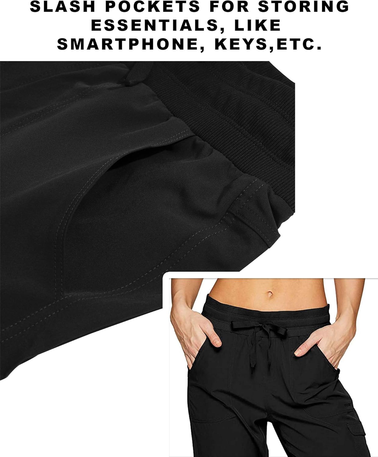 RBX Active Women's Fashion Lightweight Stretch Woven Body Skimming Drawstring Capri Pant: Clothing