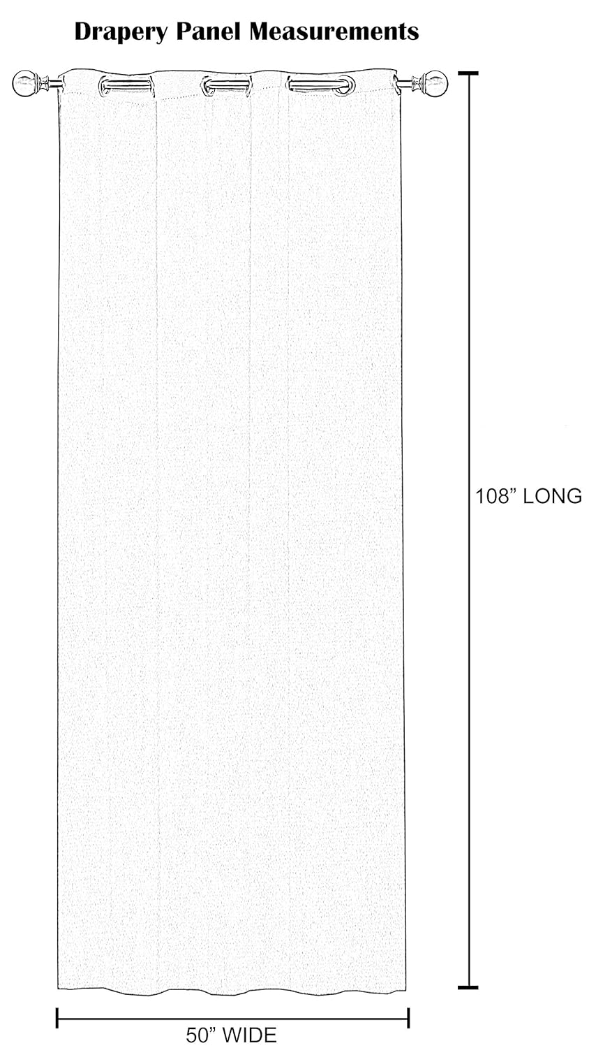 RSH Décor Indoor/Outdoor Brush Nickel Grommet Curtain Panel Made from Sunbrella Canvas Buttercup Yellow (50 W x 108 L)