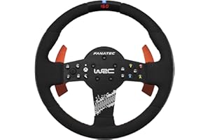 FANATEC Sim Racing CSL Elite Steering Wheel WRC – Officially Licensed WRC Product, Alcantara Grips, LED Display, RevStripe, R