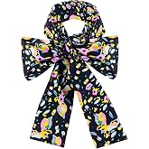 Tvnxdgl Adults Printed Scarf Hatter Bow Tie Hatter Costume Alice Bowties Accessories for Halloween Party