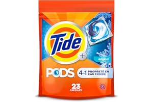 Tide PODS Coldwater Laundry Detergent soap, Original Scent, 4-in-1 Detergent, Laundry PODS Formulated for Cold Water, 23 Coun