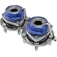 Front Wheel Bearing - Set of 2 - Compatible with Chevy, Buick, Cadillac, Oldsmobile, Pontiac - Impala, Monte Carlo, Century, Grand Prix, Replaces 513121, 12429203, 88964168 - ABS - Hub Assembly
