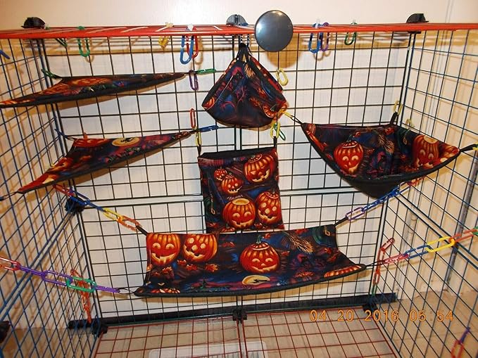 FidgetKute Calabazas búhos Brujas azúcar Planeador 6 Piezas Jaula Set