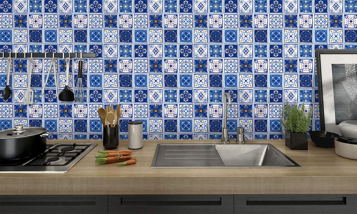 Cocotik Self Adhesive Wall Tile Peel and Stick Wall Stickers Bathroom Kitchen Backsplash Sticker, Pack of 6 (10\