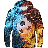3D Novelty Boys Girls Hoodies, Long Sleeve Pullover Sweatshirt with Front Pocket for Kids Teens