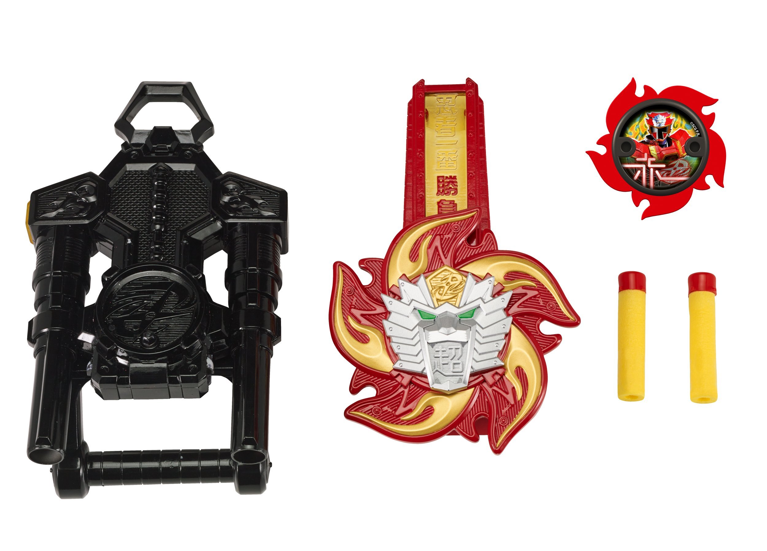 Super Ninja Steel Lion Fire Battle Morpher DX, With Role Play Morpher, 2 Foam Darts Lion Fire Morpher For 4 months to 99 months
