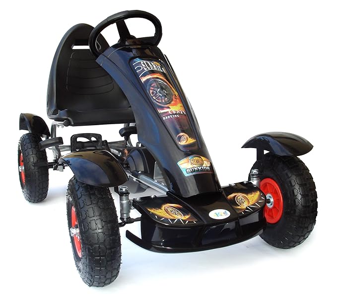 Joy 4 enfants Kids Go Kart à Pédale, porteur voiture à pédale, Go