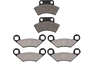 AHL Front and Rear Brake Pads for Polaris 350 Trail Boss L 2x4 1991-1993, 350 Big Boss L/350 Sportsman 4x4 1993, 250 Xplorer 